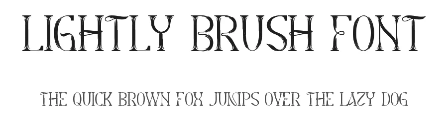 Lightly Brush Font by CalligraphyFonts.net — Display Font