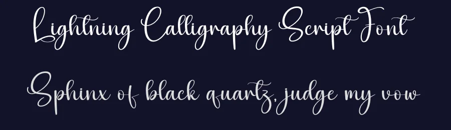 Lightning Calligraphy Script Font by creativeletter — Script Handwritten Font — thumbnail 2