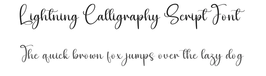 Lightning Calligraphy Script Font by creativeletter — Script Handwritten Font