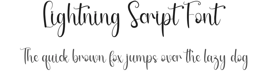 Lightning Script Font by andikastudio — Script Handwritten Font