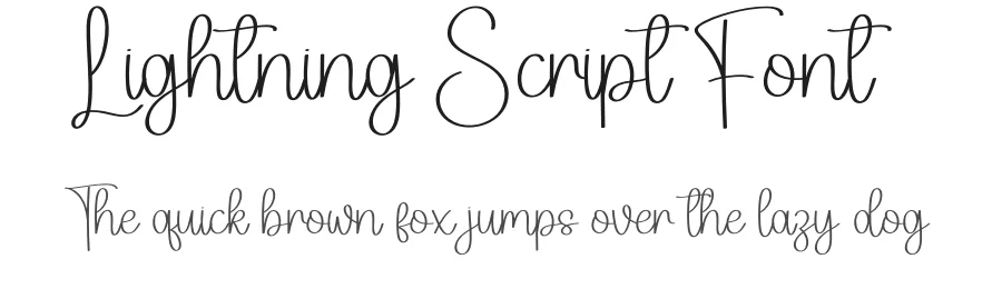 Lightning Script Font by creativeletter — Script Handwritten Font