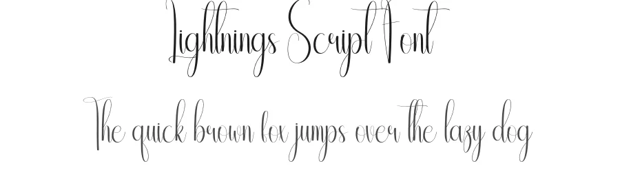 Lightnings Script Font by andikastudio — Script Handwritten Font
