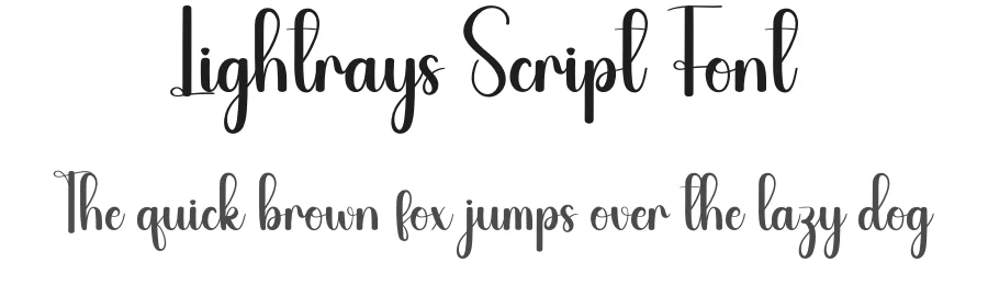 Lightrays Script Font by creativeletter — Script Handwritten Font