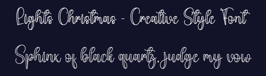 Lights Christmas – Creative Style Font by creativeletter — Script Handwritten Font — thumbnail 2