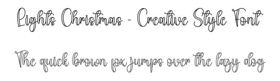 Lights Christmas – Creative Style Font by creativeletter — Script Handwritten Font