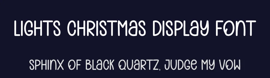 Lights Christmas Display Font by andikastudio — Display Font — thumbnail 2
