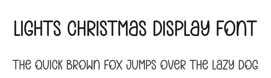 Lights Christmas Display Font by andikastudio β Display Font