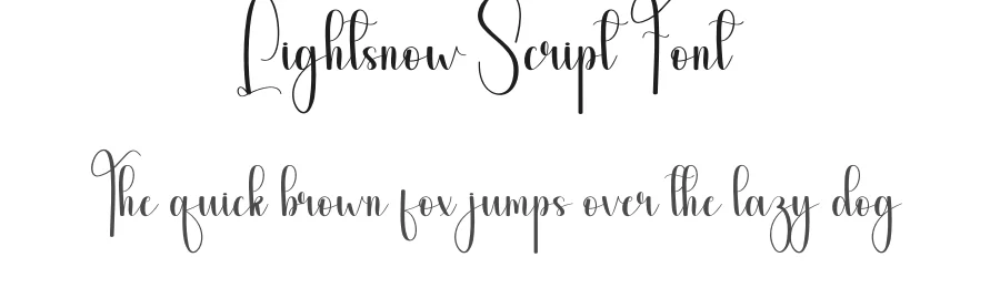 Lightsnow Script Font by andikastudio — Script Handwritten Font