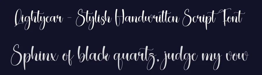 Lightyear – Stylish Handwritten Script Font by creativeletter — Script Handwritten Font — thumbnail 2