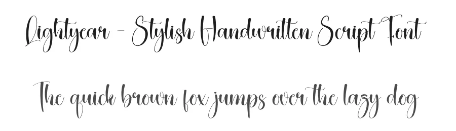 Lightyear – Stylish Handwritten Script Font by creativeletter — Script Handwritten Font