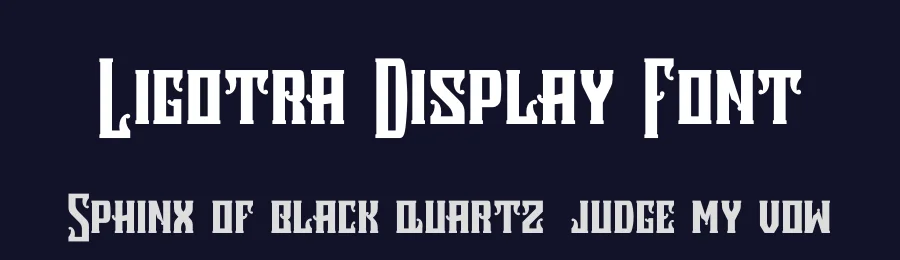 Ligotra Display Font by prioritype — Display Font — thumbnail 2