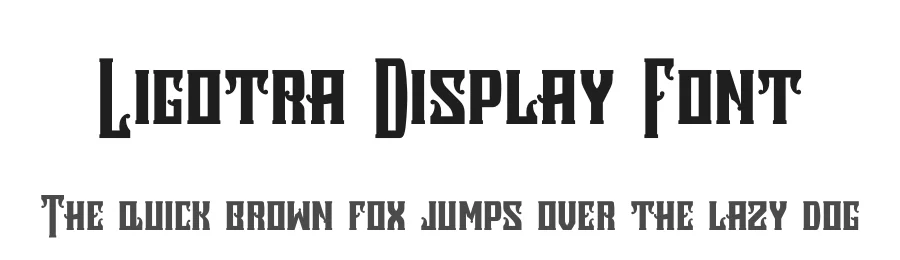 Ligotra Display Font by prioritype โ Display Font
