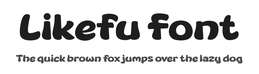 Likefu Font by twinletter — Display Font