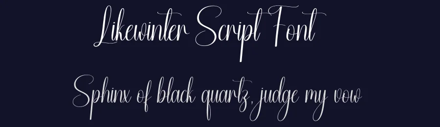 Likewinter Script Font by creativeletter — Script Handwritten Font — thumbnail 2