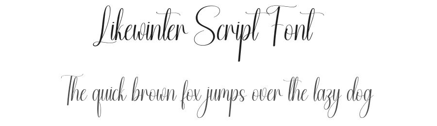 Likewinter Script Font by creativeletter — Script Handwritten Font