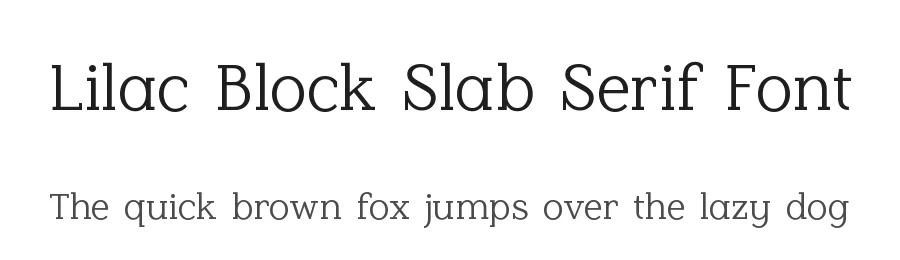 Lilac Block Slab Serif Font by Roland Huse Design — Slab Serif Font