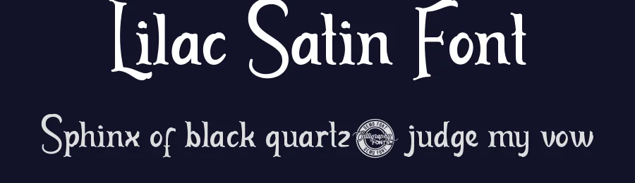 Lilac Satin Font by CalligraphyFonts.net — Display Font — thumbnail 2