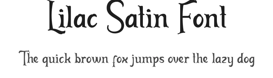 Lilac Satin Font by CalligraphyFonts.net — Display Font