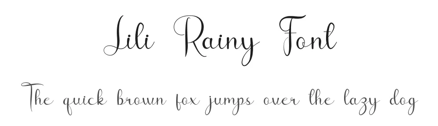 Lili Rainy Font by fahmistudio99 — Script Handwritten Font