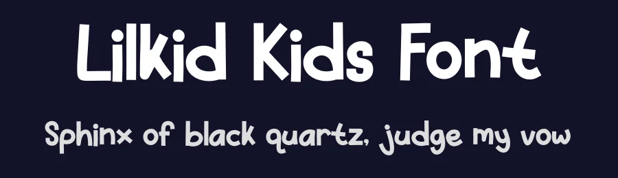 Lilkid Kids Font by Tokokoo — Display Font — thumbnail 2
