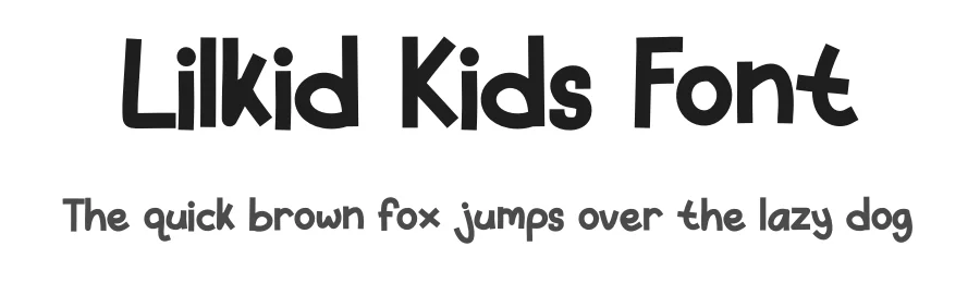 Lilkid Kids Font by Tokokoo — Display Font
