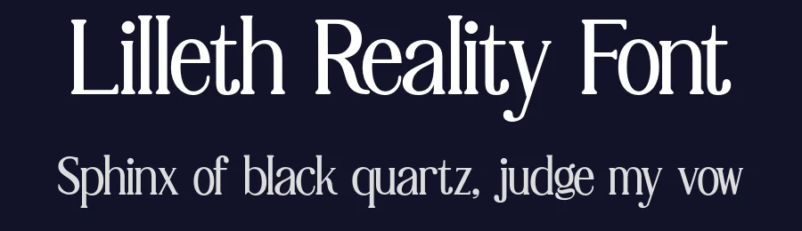 Lilleth Reality Font by Qweera Studio — Serif Font — thumbnail 2