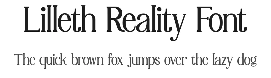 Lilleth Reality Font by Qweera Studio — Serif Font