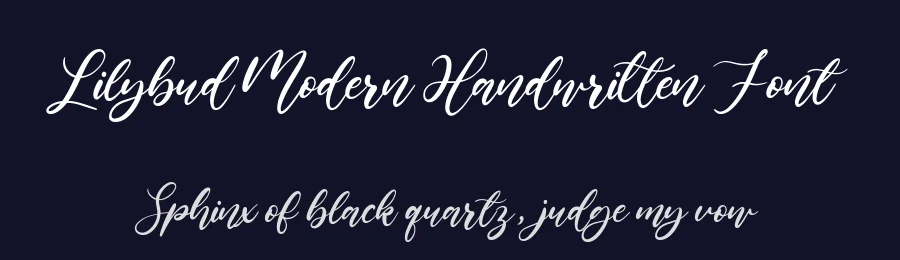 Lilybud Modern Handwritten Font by balpirick — Script Handwritten Font — thumbnail 2
