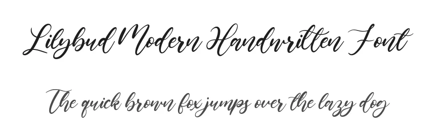 Lilybud Modern Handwritten Font by balpirick — Script Handwritten Font