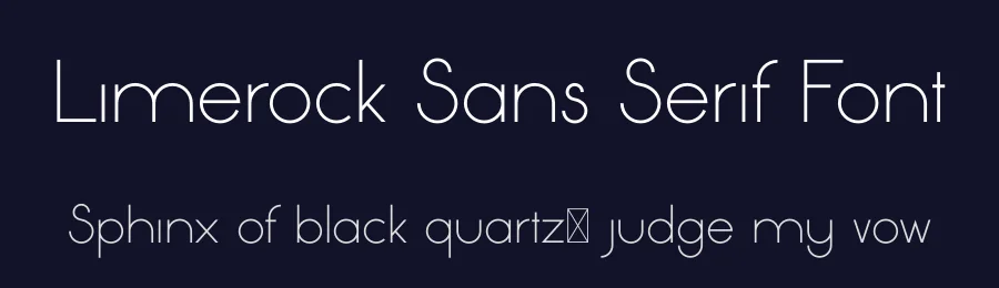 Limerock Sans Serif Font by ECFC — Sans Serif Font — thumbnail 2