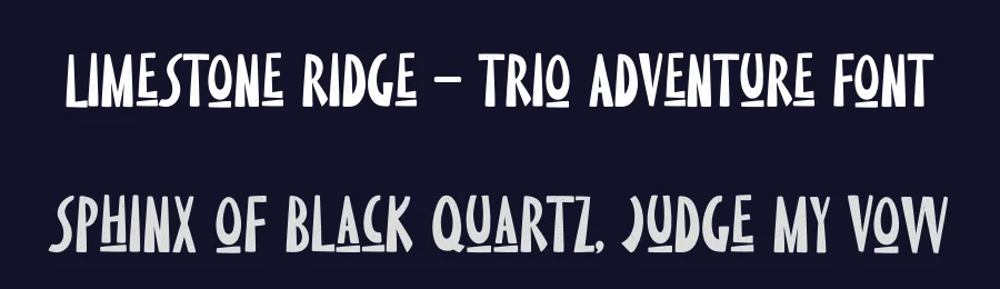 Limestone Ridge – Trio Adventure Font by wellscriptstudio — Script Handwritten Font — thumbnail 2