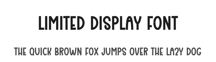 Limited Display Font by freshtypeink — Display Font