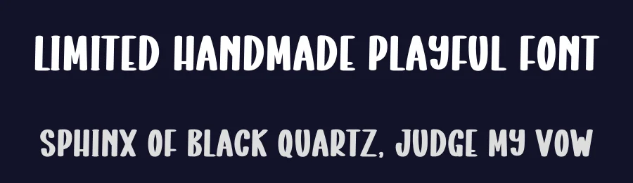 Limited Handmade Playful Font by freshtypeink — Display Font — thumbnail 2