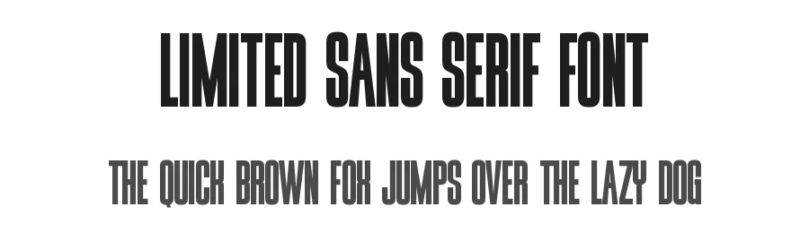 Limited Sans Serif Font by Funtype — Decorative Font