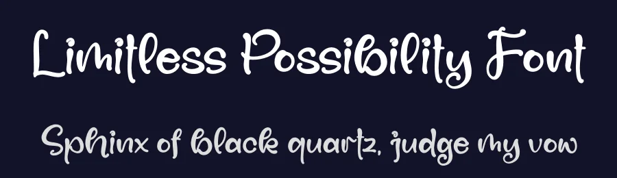 Limitless Possibility Font by letterfabric — Script Handwritten Font — thumbnail 2