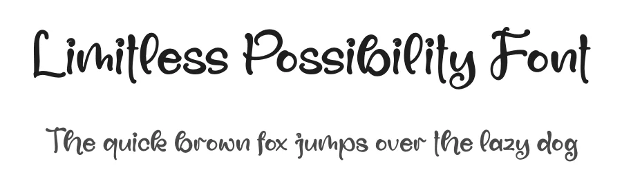Limitless Possibility Font by letterfabric — Script Handwritten Font