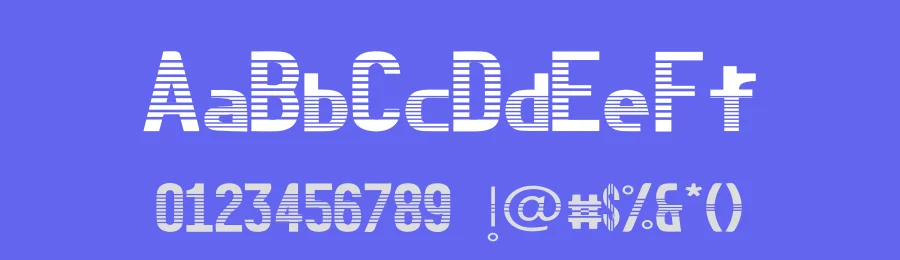 Line Art Display Font by chasim — Sans Serif Font — thumbnail 3