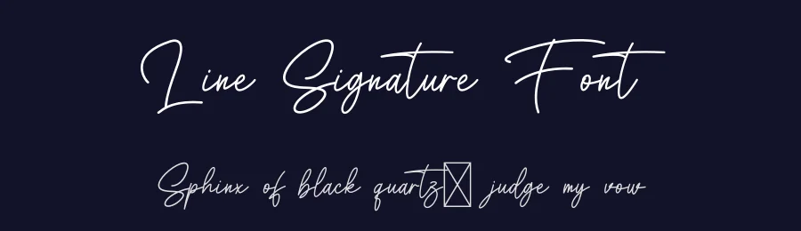 Line Signature Font by Dipati Creator — Script Handwritten Font — thumbnail 2