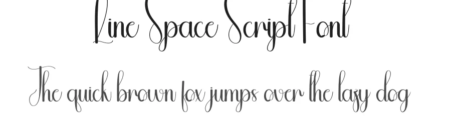 Line Space Script Font by andikastudio — Script Handwritten Font