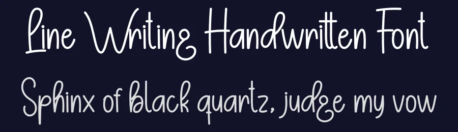 Line Writing Handwritten Font by andikastudio — Script Handwritten Font — thumbnail 2