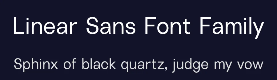 Linear Sans Font Family by Gradient — Sans Serif Font — thumbnail 2