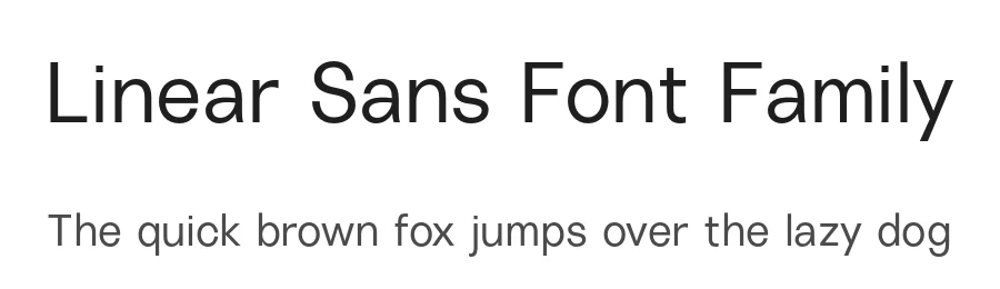 Linear Sans Font Family by Gradient — Sans Serif Font