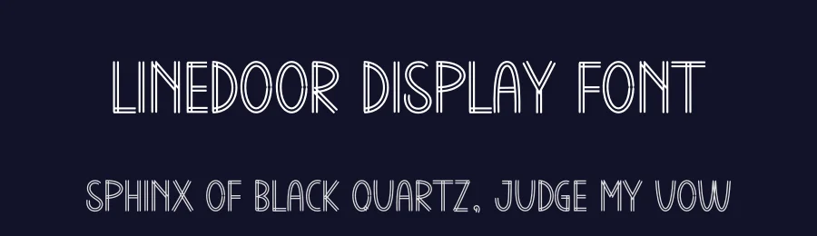 Linedoor Display Font by andikastudio — Display Font — thumbnail 2