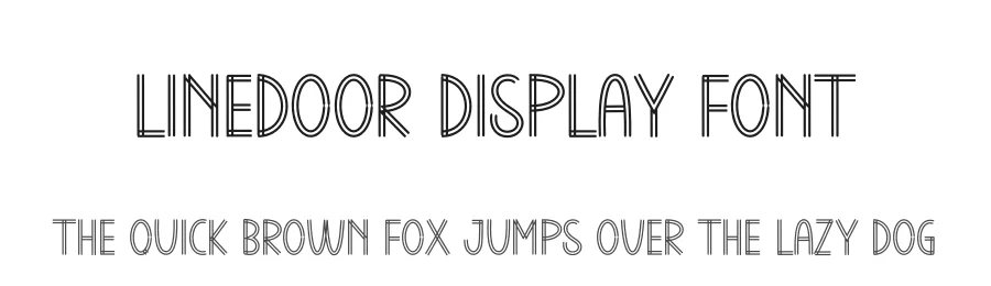 Linedoor Display Font by andikastudio — Display Font