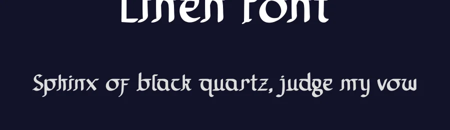 Linen Font by Cikal — Display Font — thumbnail 2