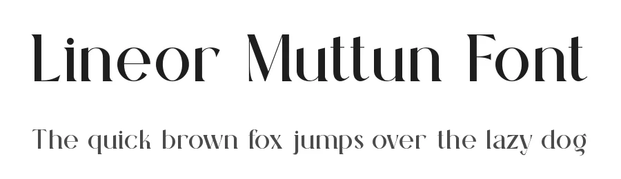 Lineor Muttun Font by ErmediaStudio — Serif Font