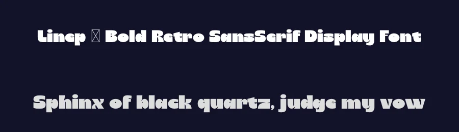 Linep – Bold Retro SansSerif Display Font by Maiko Hatta — Display Font — thumbnail 2