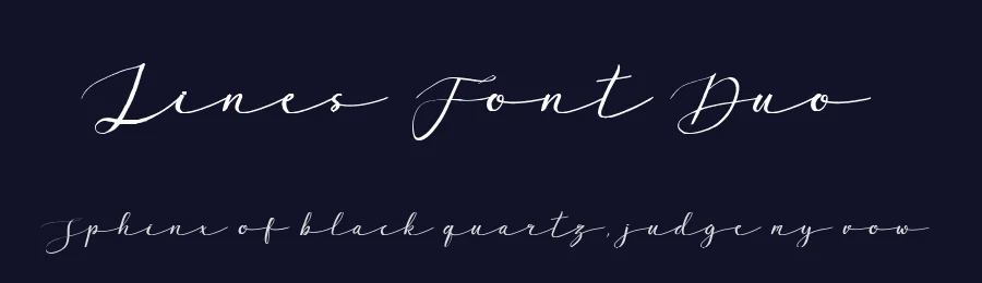 Lines Font Duo by Gfont — Script Handwritten Font — thumbnail 2