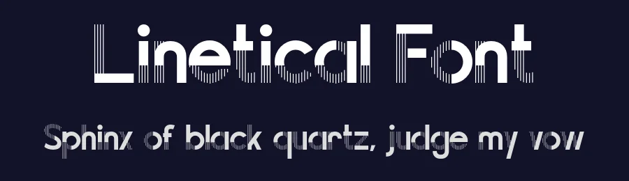 Linetical Font by burntilldead — Display Font — thumbnail 2