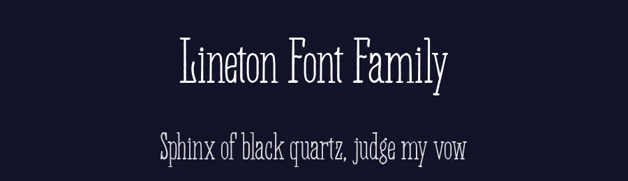 Lineton Font Family by Typeface — Sans Serif Font — thumbnail 2